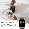 Reloj Inteligente para Mujer, Pantalla HD de 1.85" Compatible con iPhone/Samsung/Android (Recibe/Haz Llamadas), Más de 100 Modos Deportivos, Seguimiento de Fitness con Monitor de Ritmo Cardíaco/Sueño/SpO2, Sumergible IP68, Correa de Metal 7