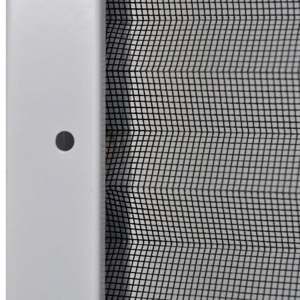 ZEYUAN Insektenschutz-Plissee für Fenster, Fliegengitter Fenster, Fliegenschutz Fenster, Pollenschutzgitter Fenster, Insektengitter Fenster, Insektennetz, Fensternetz, Aluminium 60 x 80 cm