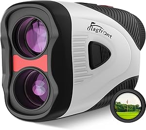 Golf Rangefinder with Slope & Magnet, 1000Y Range Finder Golf, 6X Zoom, HD LCD, Flag Lock & Vibration, Rechargeable, Golf Accessories for Men