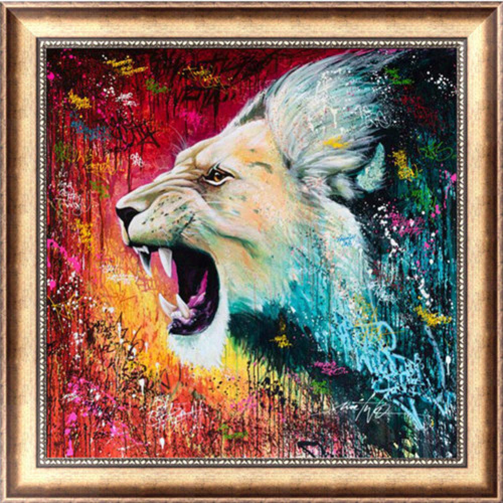 Craftscp Painting Kits Diy 5d Diamond Painting Animal Round Diamond Mosaic Picture Stitch Embroidery Pattern Embroidery Handmade Children Gift P@P_30*30cm