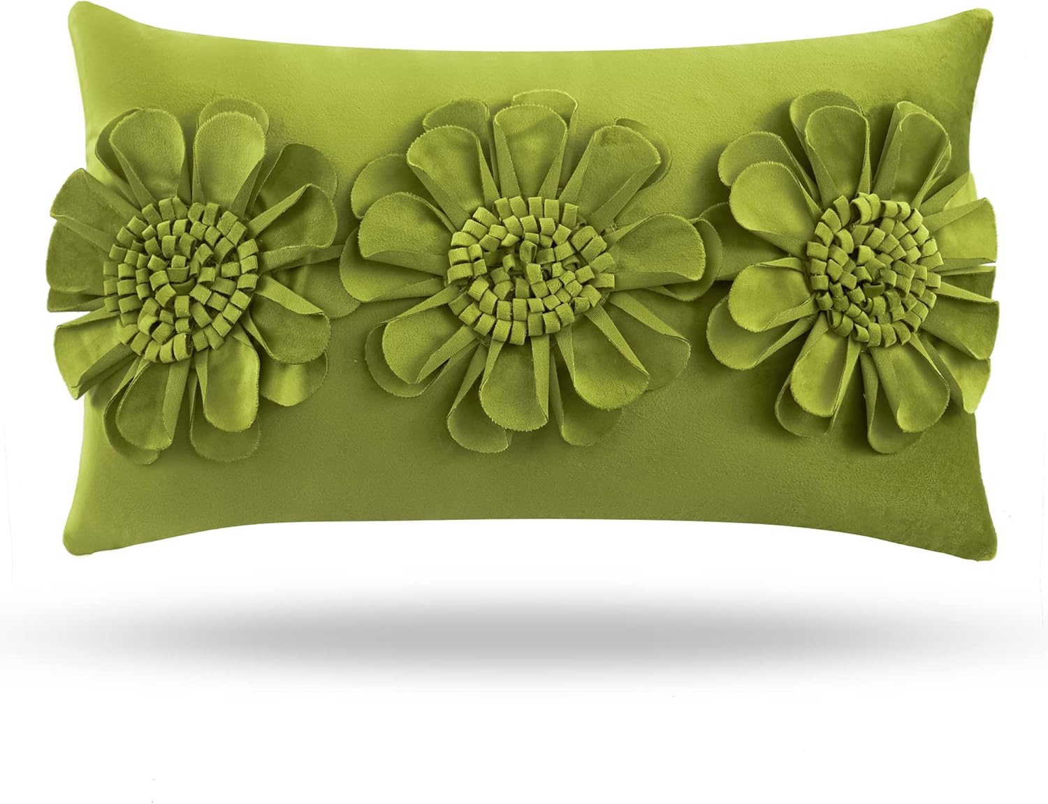 Foindtower Decorative Handmade 3D Flower Pillow Covers