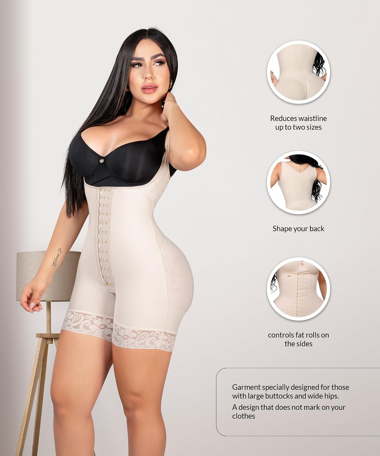 Forma Tu Cuerpo Fajas Colombianas Moldeadoras, Stage 2 Faja Body Shaper, Post-Surgery BBL & Lipo Recovery, Semi-Customized