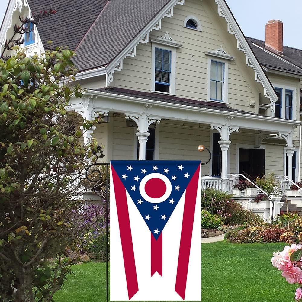 Ohio Flag Small Ohio State Garden Flags for Yard Patio Porch Outdoor Decorations - Image 5