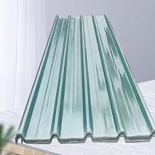 Flame Retardant FRP Daylighting Plate,1/3/5/8/12/15 Pcs Roofing Panels,1mm Corrugated Roofing Sheets,Roofing Tiles Suitable for Garages, Sheds, Stables and Mobile Homes 35x20in,3 Pcs