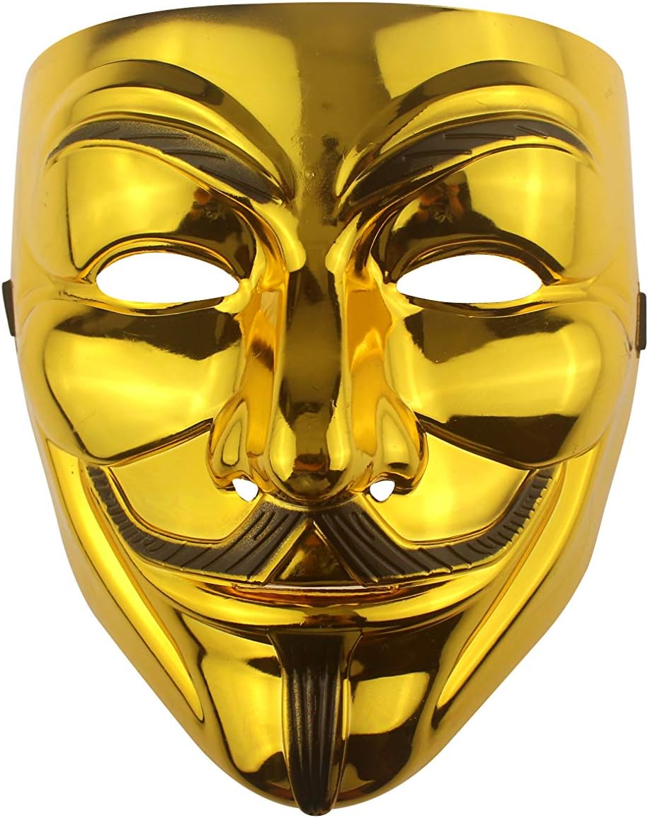Hacker Maske V für Vendetta Maske für Kinder Frauen Männer Halloween Kostüm Cosplay