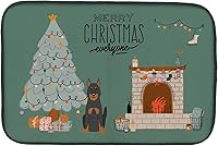 Vista 438 de Caroline's Treasures CK7824DDM - Tapete absorbente para secado de platos con diseño de bulldog inglés, rojo y blanco, para encimera de cocina, 14 x