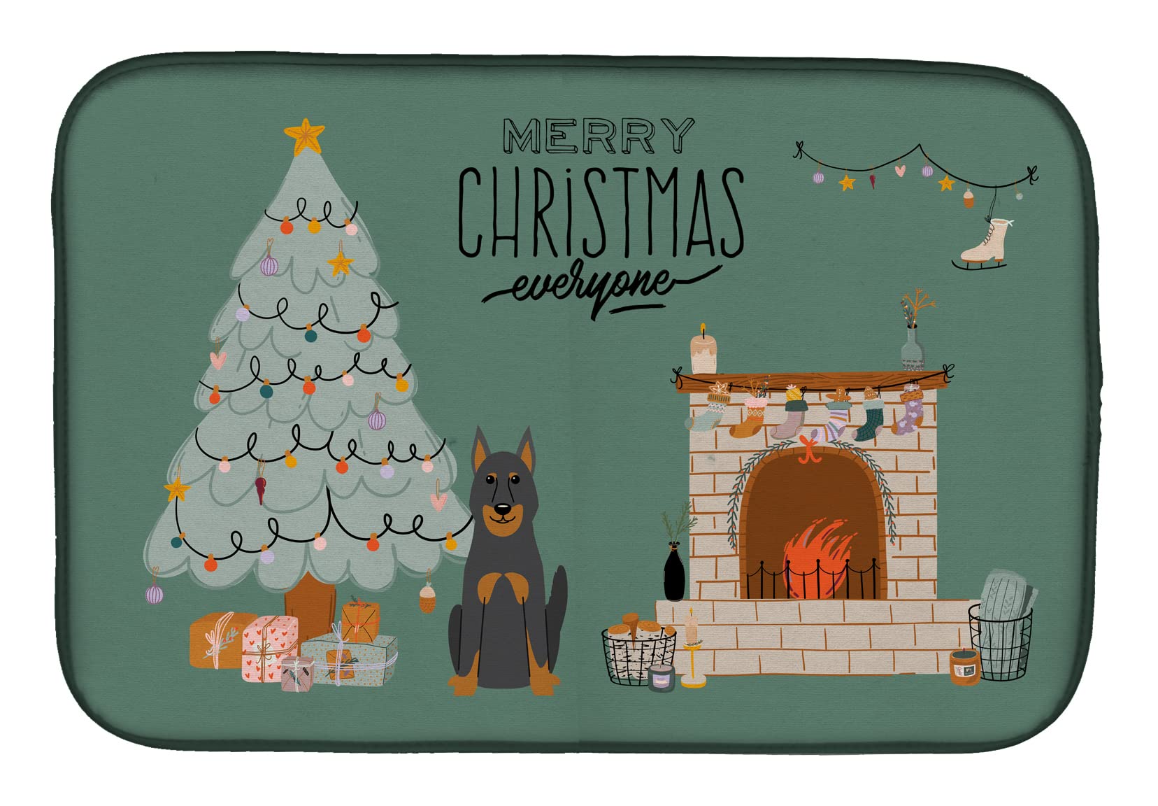 Tapis de séchage Beauce Shepherd : l'élégance du polyester multicolore