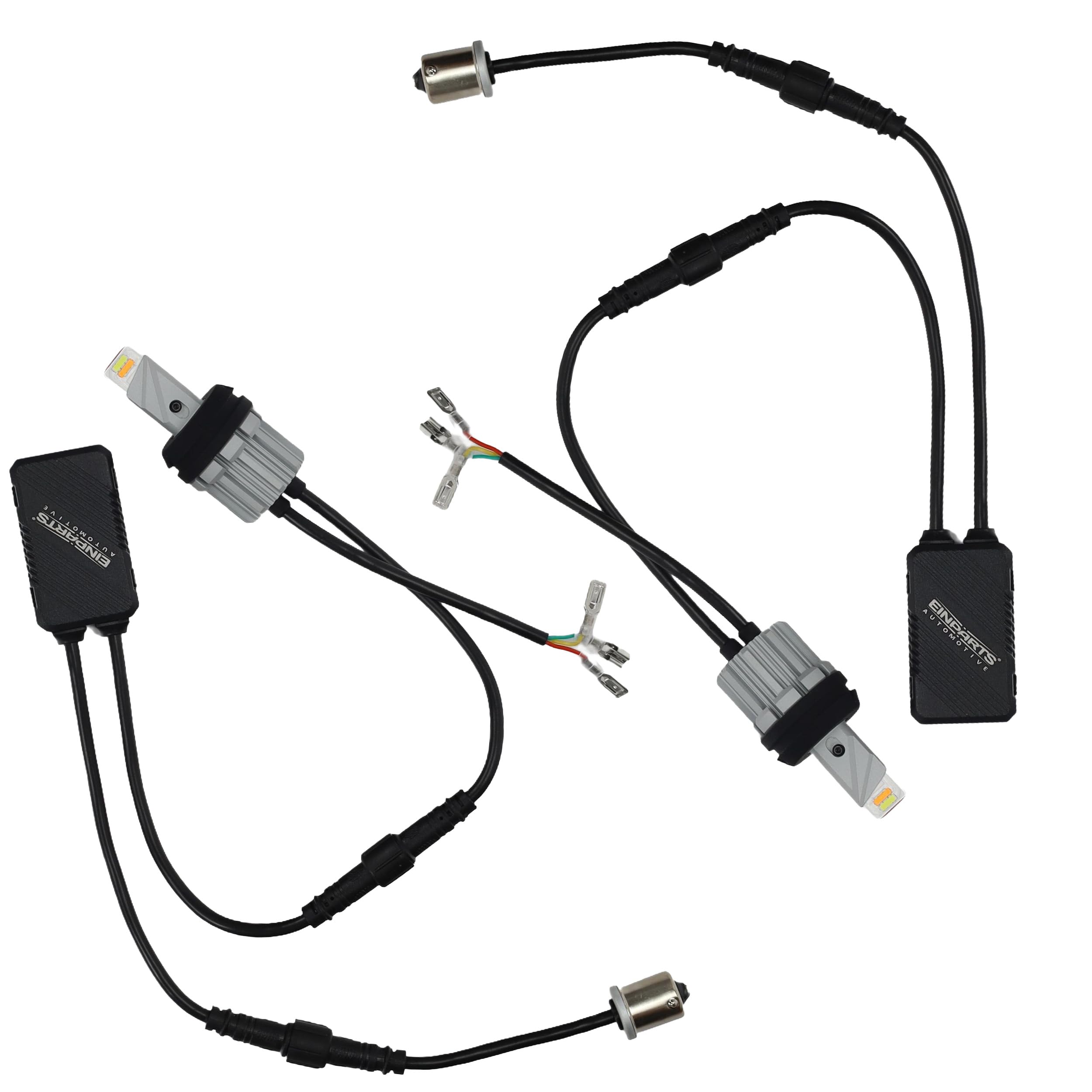 EinParts Automotive Żarówki LED PY21W 2w1 DRL + Kierunkowskaz 3000lm