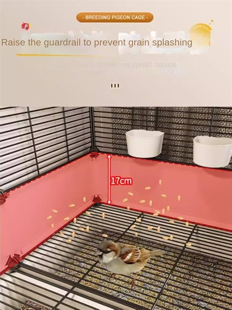 外国製　鳥かご アフリカンスクエアー / チュニジア鳥かご 白x白 大 MM2