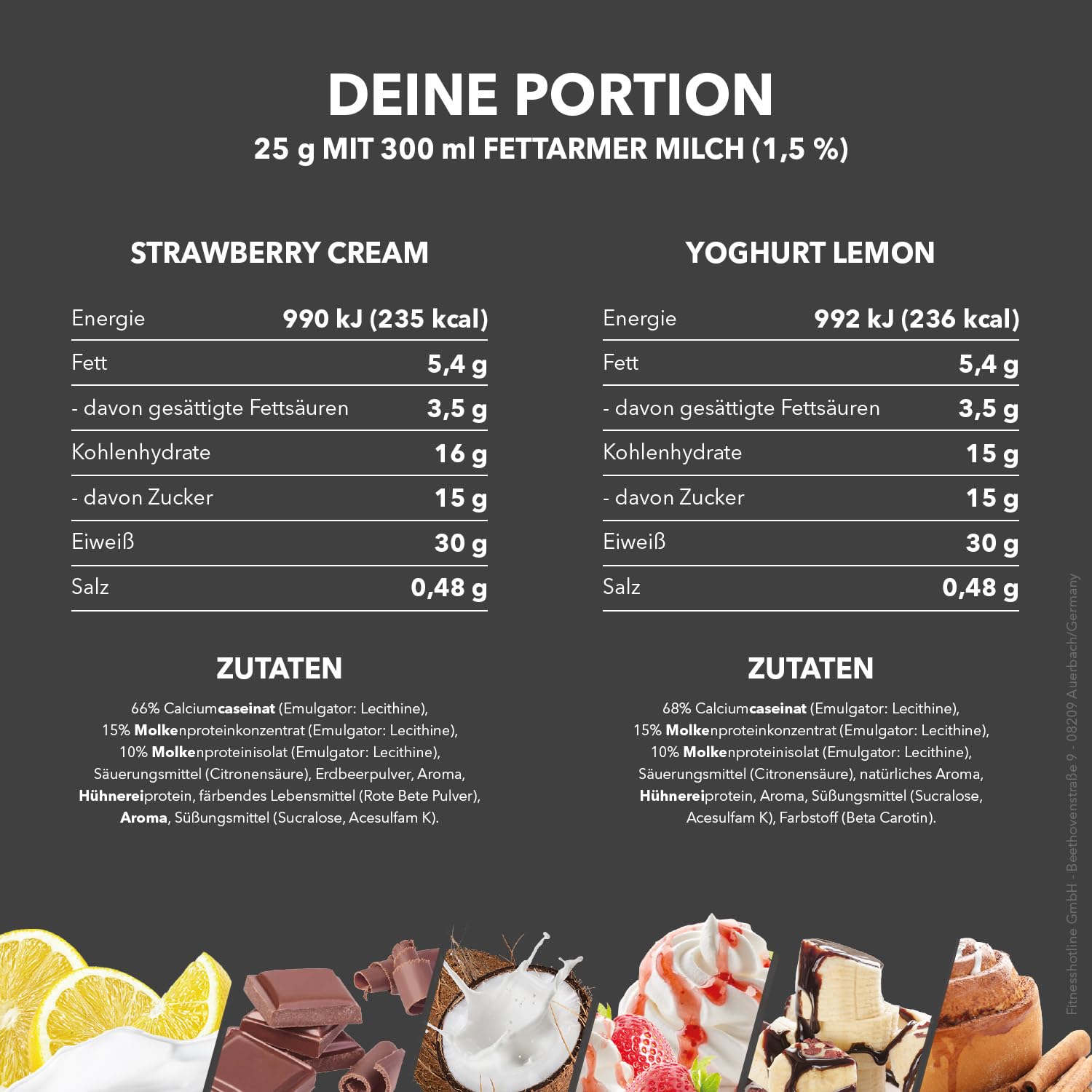 Best Body Nutrition Gourmet Premium Pro Protein Mix Beutel 10 x 25g Probierpaket, 4 Komponenten Eiweißpulver mit Caseinat, Whey, Isolat, Eiprotein – Mehrkomponenten Protein, cremiger Shake