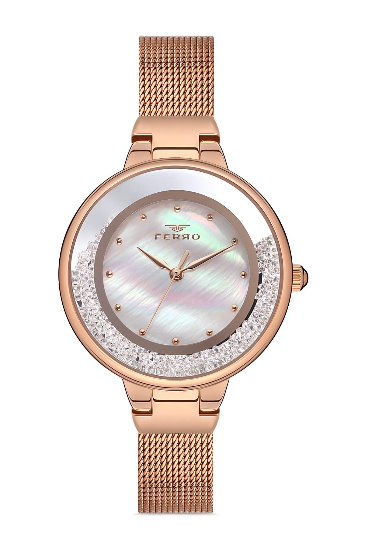 Ferro Analog Silver Dial Womens Watch-F21205C-C (B09RZMRPZF) Amazon Price History, Amazon Price Tracker
