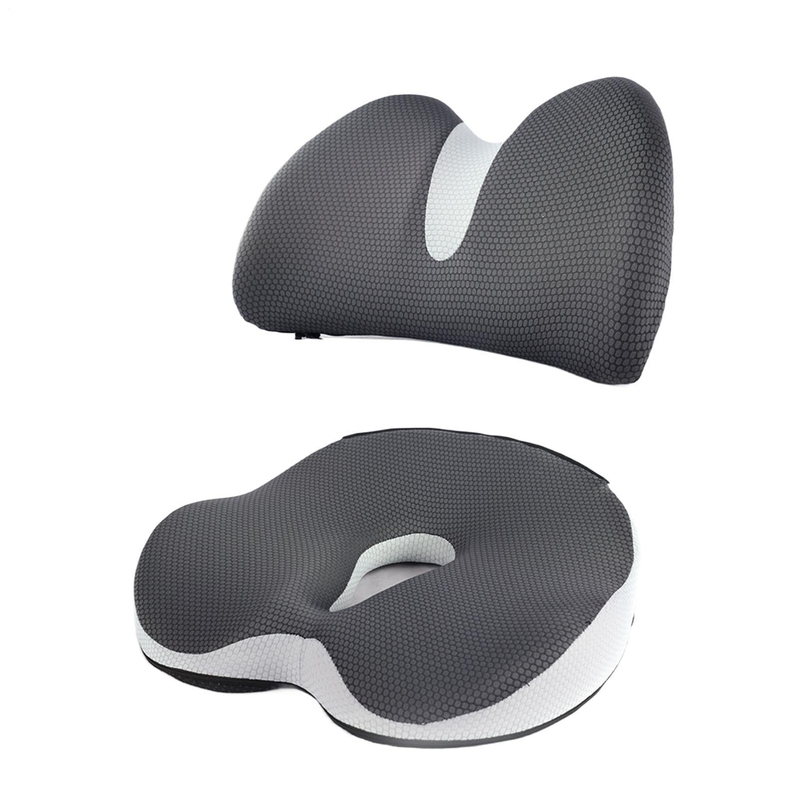 Almohada Soporte Lumbar Cojín Ergonómico Para Silla Y Coche Almohada Lumbar | Asiento Con Respaldo Dolor Coxis Ciática Para Hogar Conducir Asiento Coche Silla Ruedas