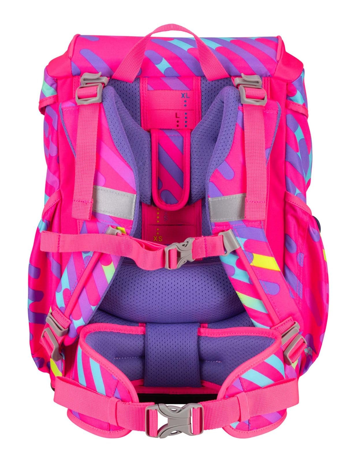 DerDieDas ErgoFlex Exklusiv Neon Schulranzenset 5-teilig Punkie