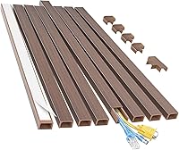 Vista 19 de Yecaye - Ocultador de cable de 125 pulgadas, corrector de cables de canal de un solo cable, sistema de gestión de cables fácil de instalar para un