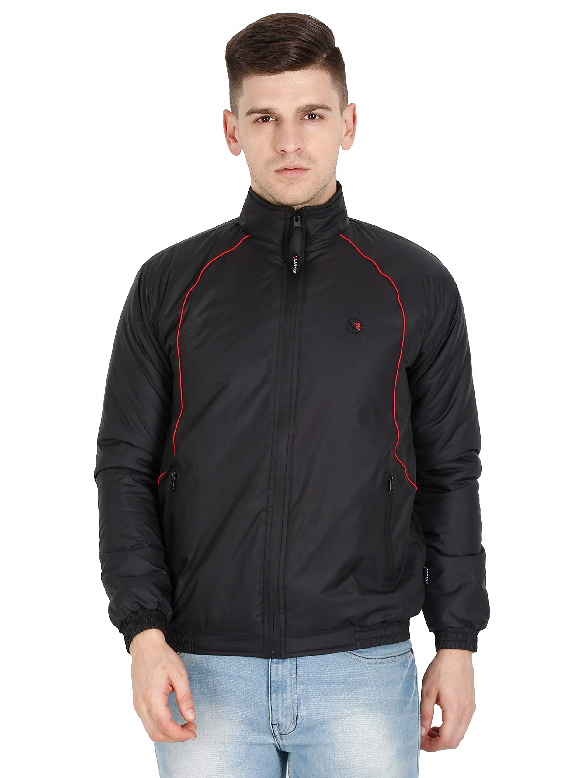 VROJASSUnisex Adult Polyester Standard Length Bomber Jacket