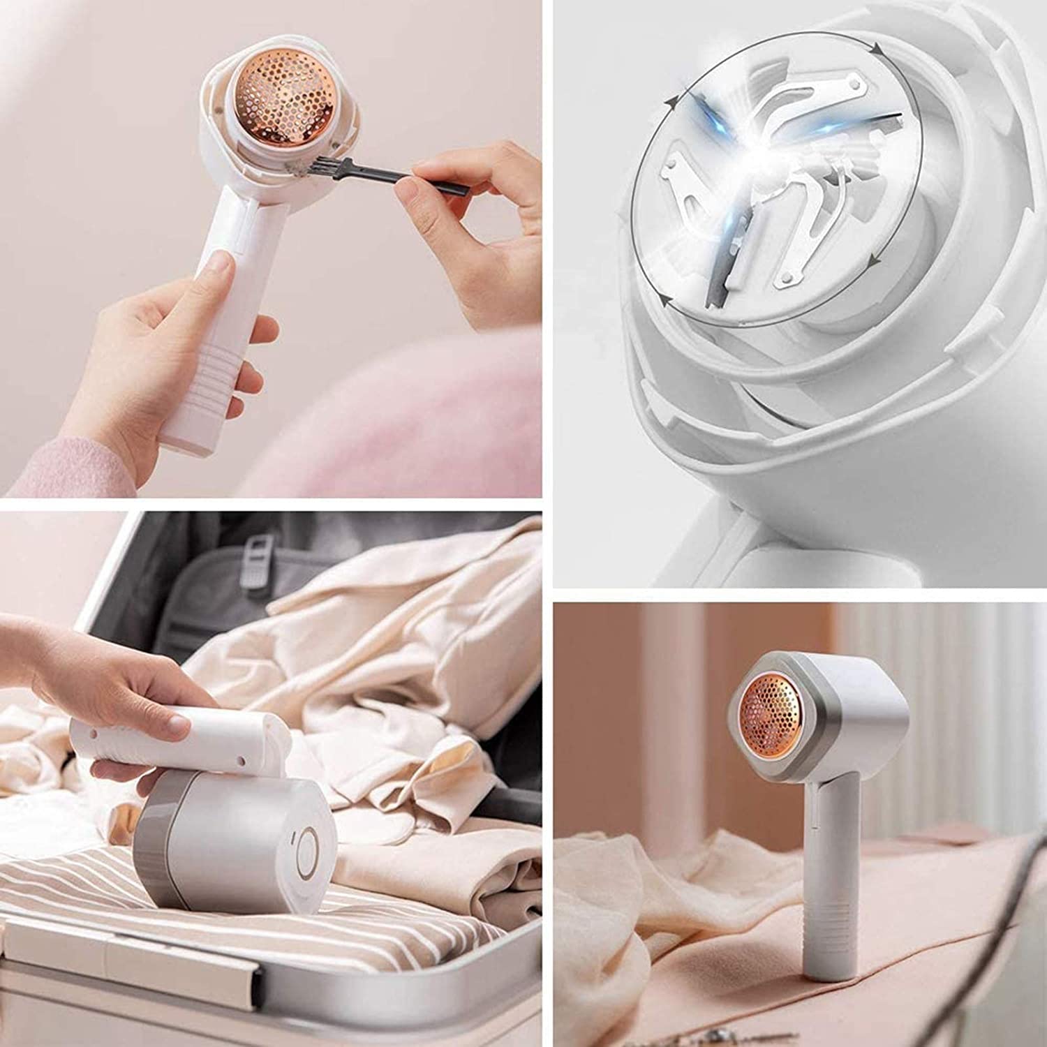 Rasoir en Tissu, USB Dissolvant Rechargeable, effectivement et Rapidement, retirez Le Fuzz for Les vêtements, Le Pull, Le canapé, la Couverture, Le Rideau, la Laine, Le Cachemire