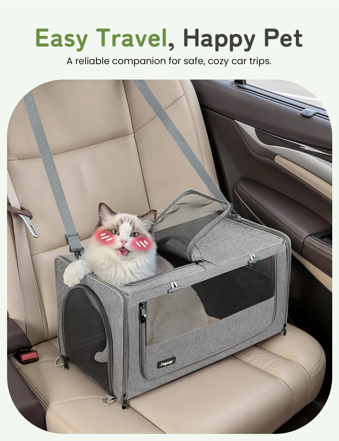 Pet Carrier for Small/Medium Cats Up to 22lbs, 4 in 1 Multi-Level Door Hanging Cat Tree Tower Condo for Indoor Cats, Collapsible and Tool-Free Assembly, Fits Doors <86in H