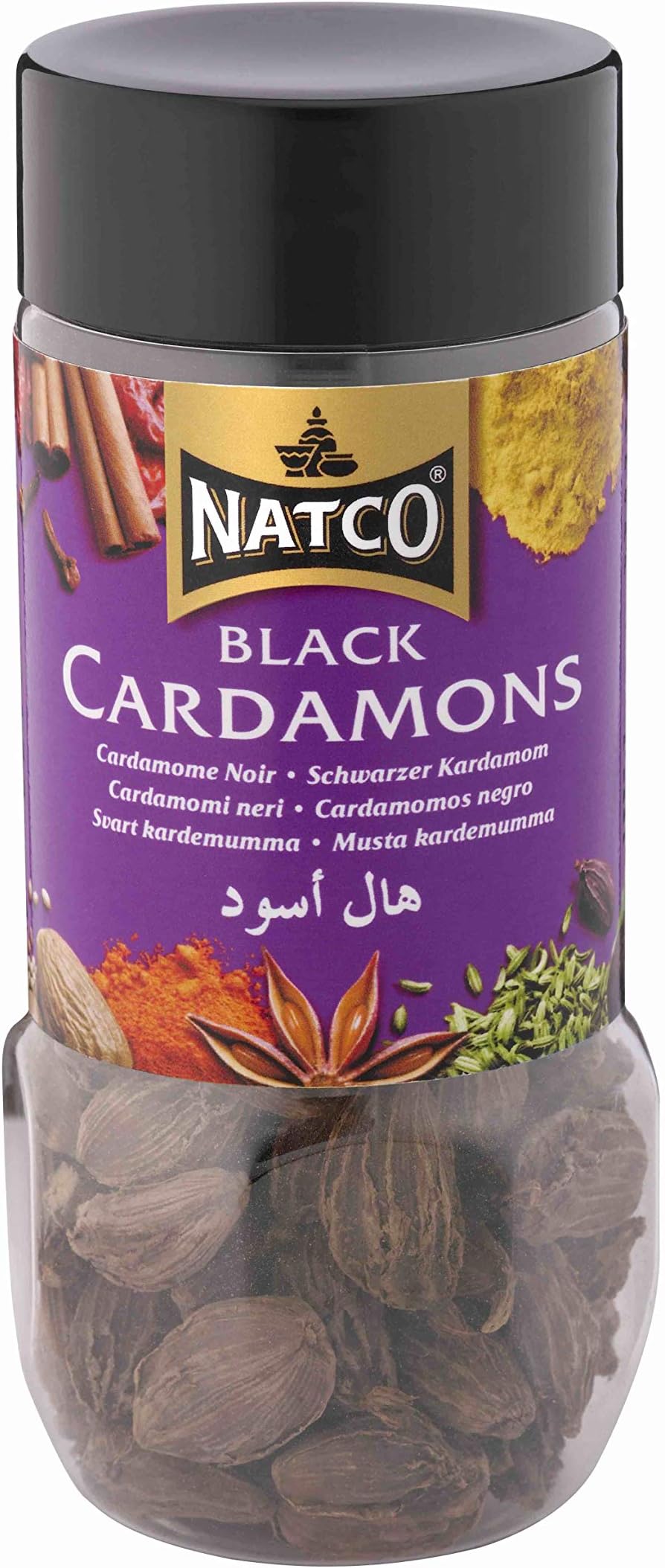 Natco Black Cardamons Bottle 50 Grams