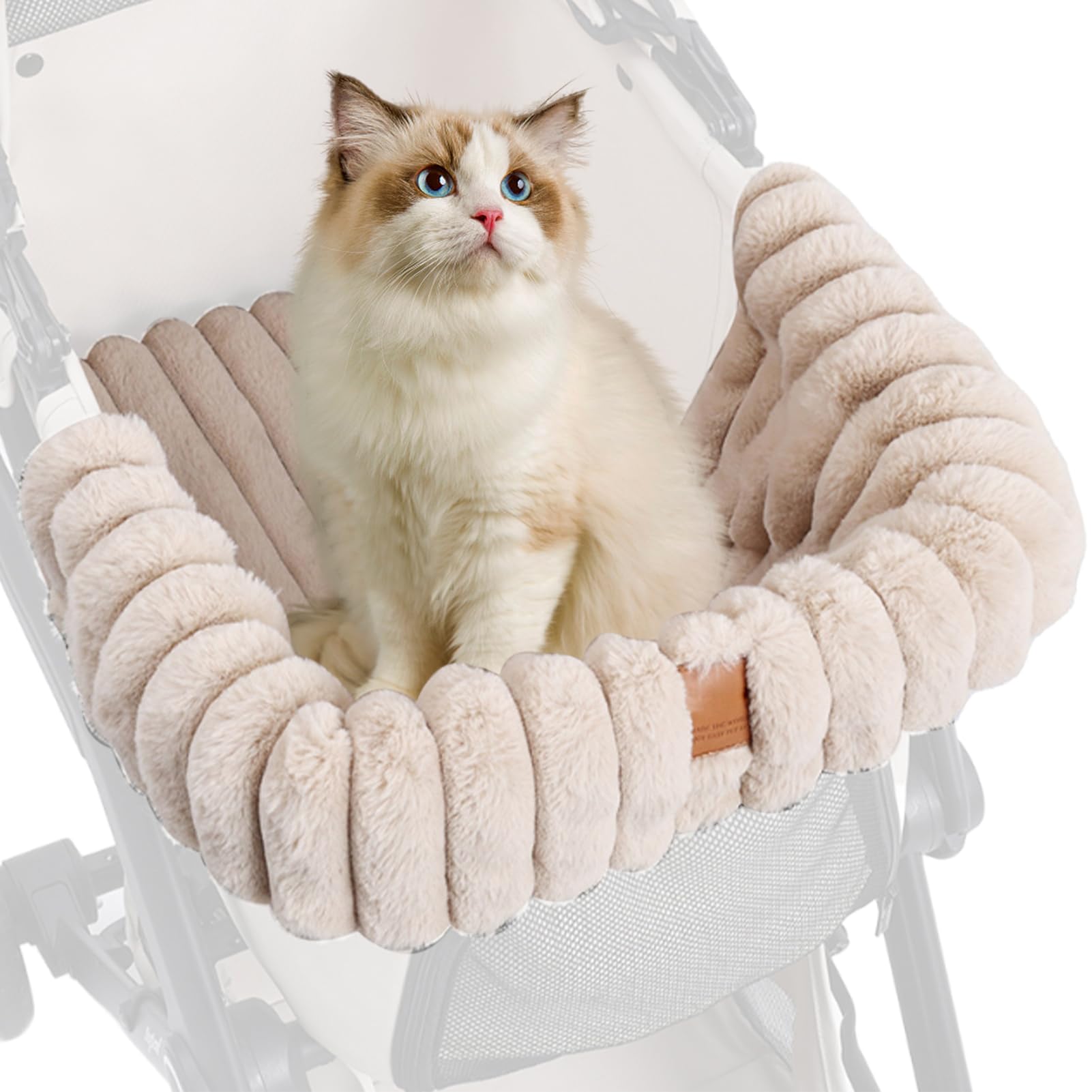 Vmiorzq Pet Stroller Cushion Warm Plush Mat Blanket