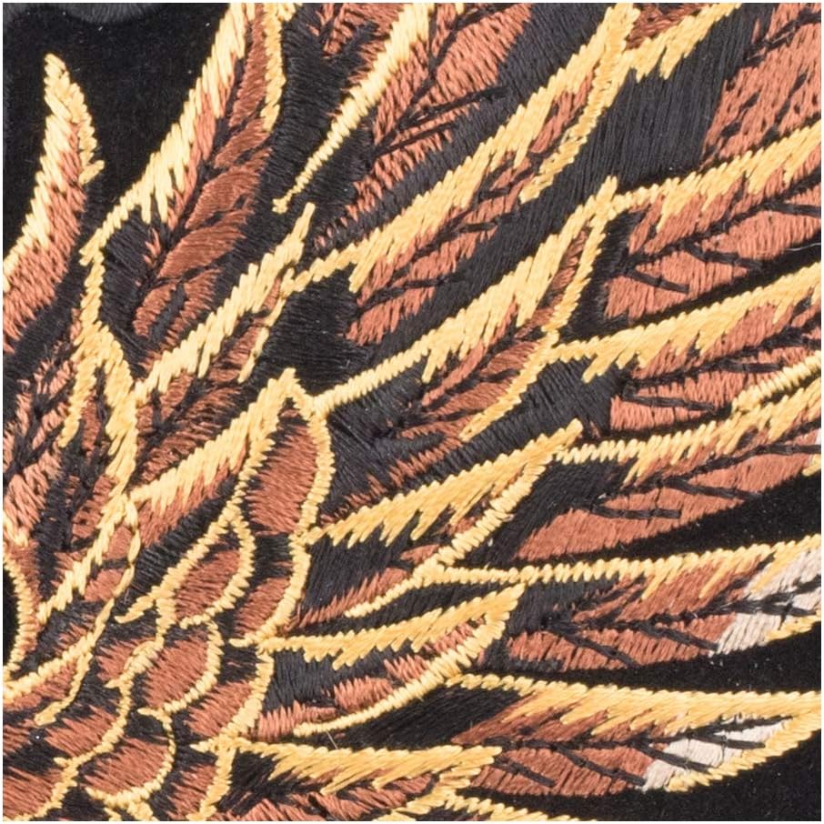 PatchStop Eagle Rose Gold Red Iron On Patches for Clothing Jeans - 8x9.75in Large DIY Sew On Back Patch for Jackets Bags - Embroidered Decorative Eagle Patches