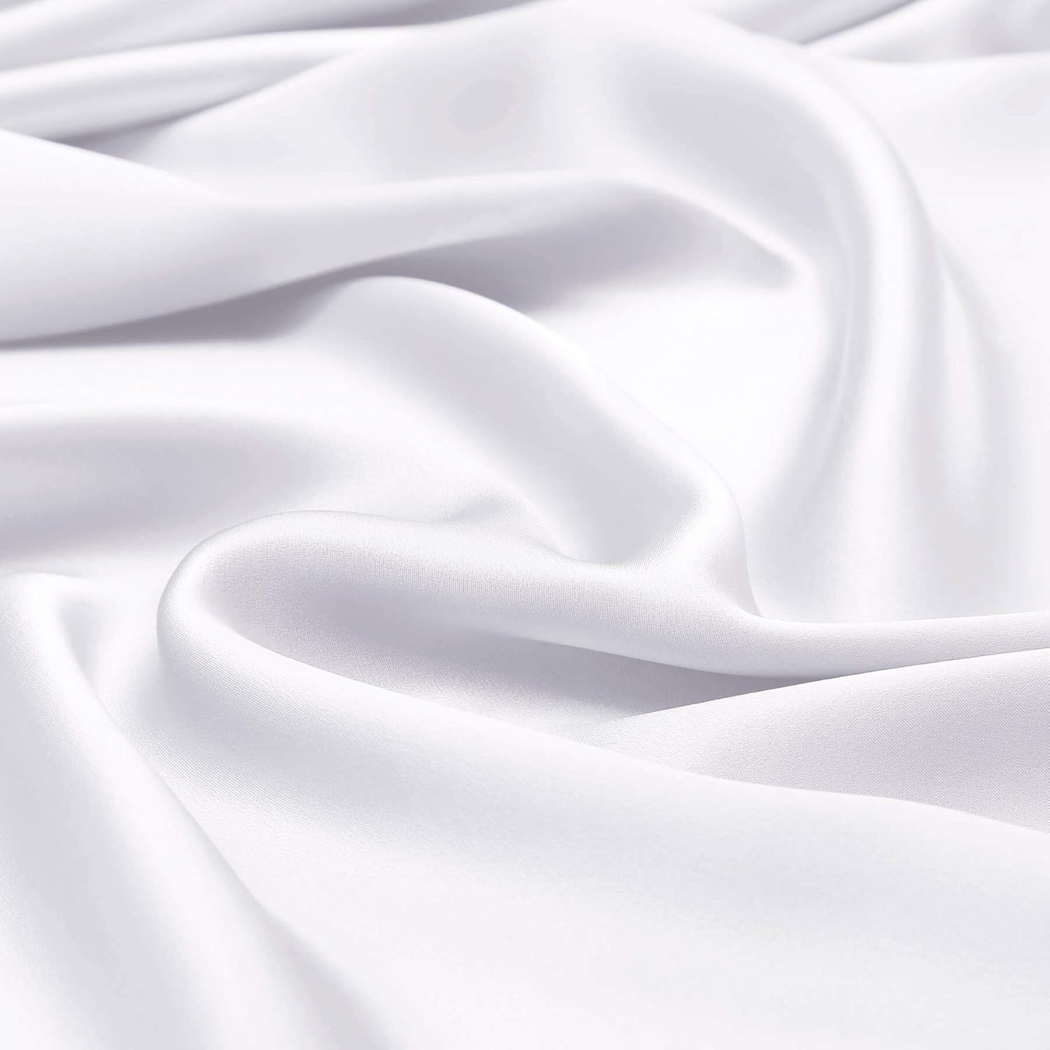 LilySilk 1002-02-USKN 19 Momme Silk Duvet/Quilt/Comforter Cover, King (104" x 92"), White : Home & Kitchen