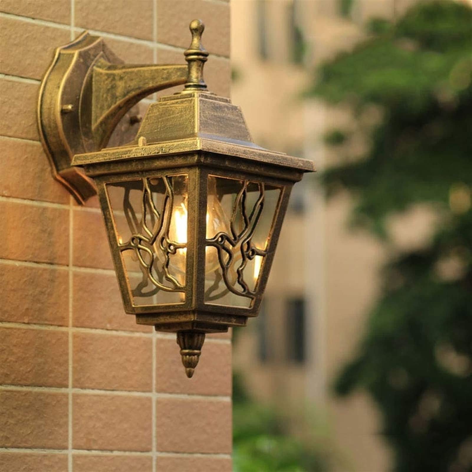 Applique Murale européenne rétro d'extérieur étanche IP55, luminaire décoratif pour Balcon, terrasse, Jardin, intérieur ou extérieur, éclairage de vanité en Cristal