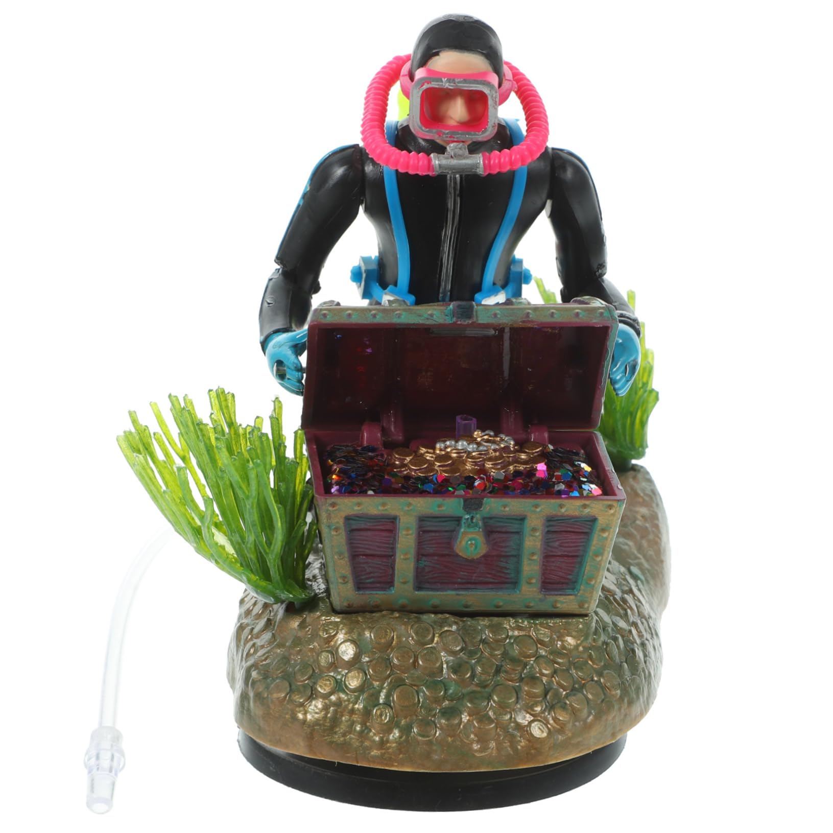 OUNONA Lot De 2 Mini-Plongeurs Décoratifs Flottants pour Aquarium Figurines De Collection en Plastique