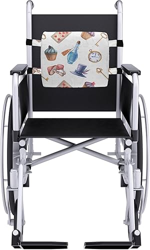 Miniatura 6 de Lunarable Alicia in Wonderland - Almohada lumbar de apoyo para la espalda, champiñones y botellas colgantes en el cielo con estampado de postre,