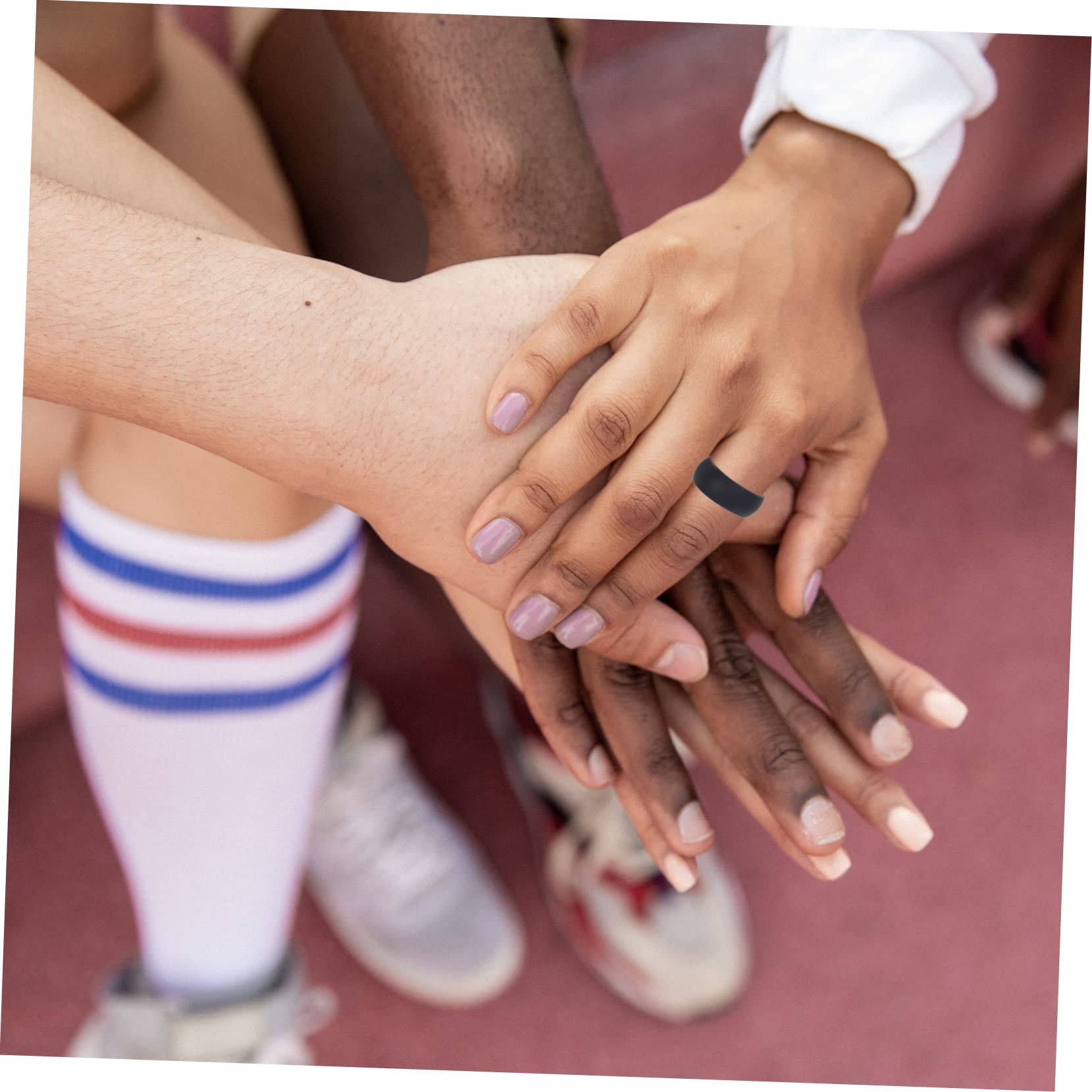 POPETPOP Ring Fitter Wedding Ring Bands Silicone Bands Comfortable for Outdoor Activities