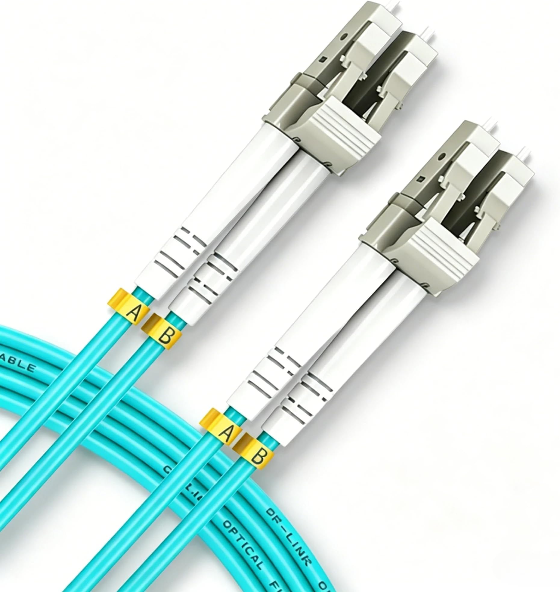 OM3 LSZH LC to LC Fiber Patch Cable 5m/16.4ft Duplex 50/125um