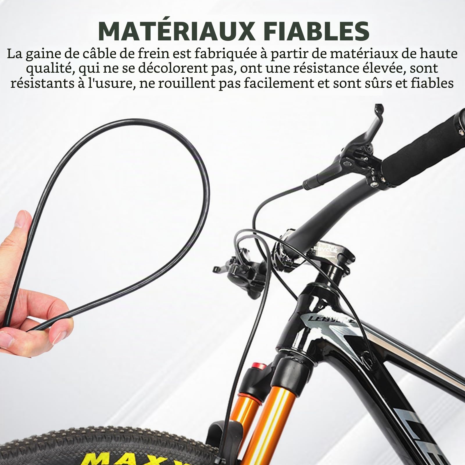 Câble De Frein, Tuyau De Frein Hydraulique 10m, Gaine De Câble De Frein De Vélo Performance, Câble De Dérailleur De Rechange, Ø 5mm Housse De Câble De Frein Pour Vélo Pour Vtt Vélo De Course