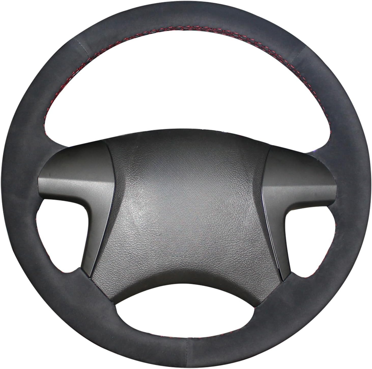 MEWANT PU Leather Hand Stitched Car Steering Wheel Cover for Toyota Highlander 2007-2014 / Camry 2006-2011 / Isis 2007-2011 / Mark X Zio/Premio/Noah (Voxy) / Previa(Not Fit for Mahogany)