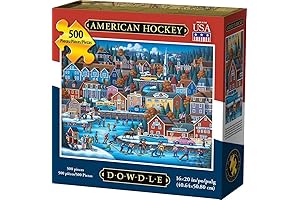 Dowdle Dowdle Jigsaw Puzzle - American Hockey - Hockey Puzzle for Kids