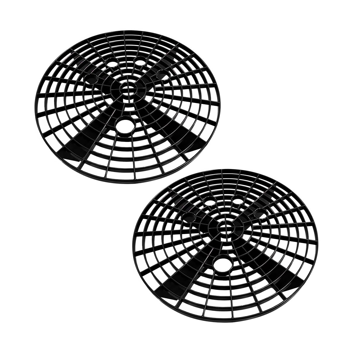 2 PCS Car Wash Bucket Insert, Dirt Guard Bucket Insert Helps Remove Dirt Debris Washing Kit, Detail Grit Trap Filter Cleaning Tool Fits 3-5 Gallon Bucket, Car Accessories (Black)