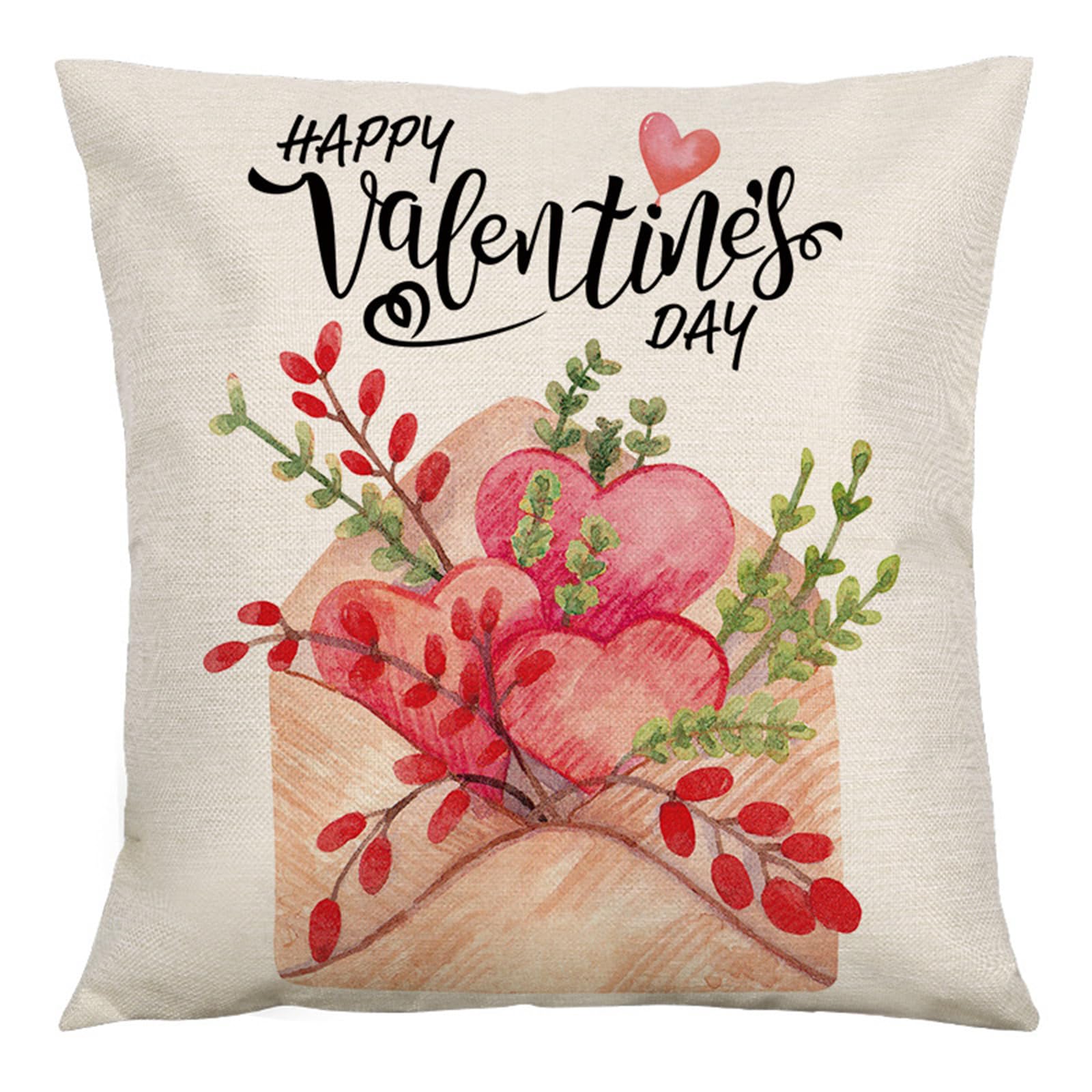 Kalttoy Merry Christmas Pillow Cover 45x45cm Throw Pillowcase Winter Christmas Decorations for Home Sofa Cushion Covers Pillow Cases for Bed