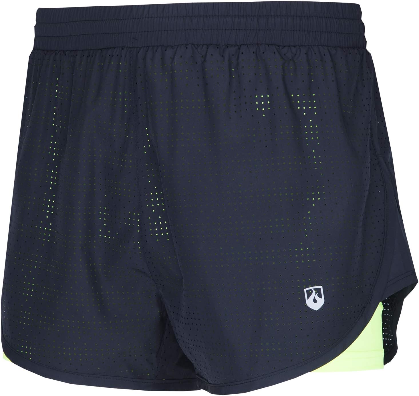 Leevy Men's Lightweight Pace Running Shorts Outdoor Marathon Quick Dry 2 in 1 Shorts Zip Pocket