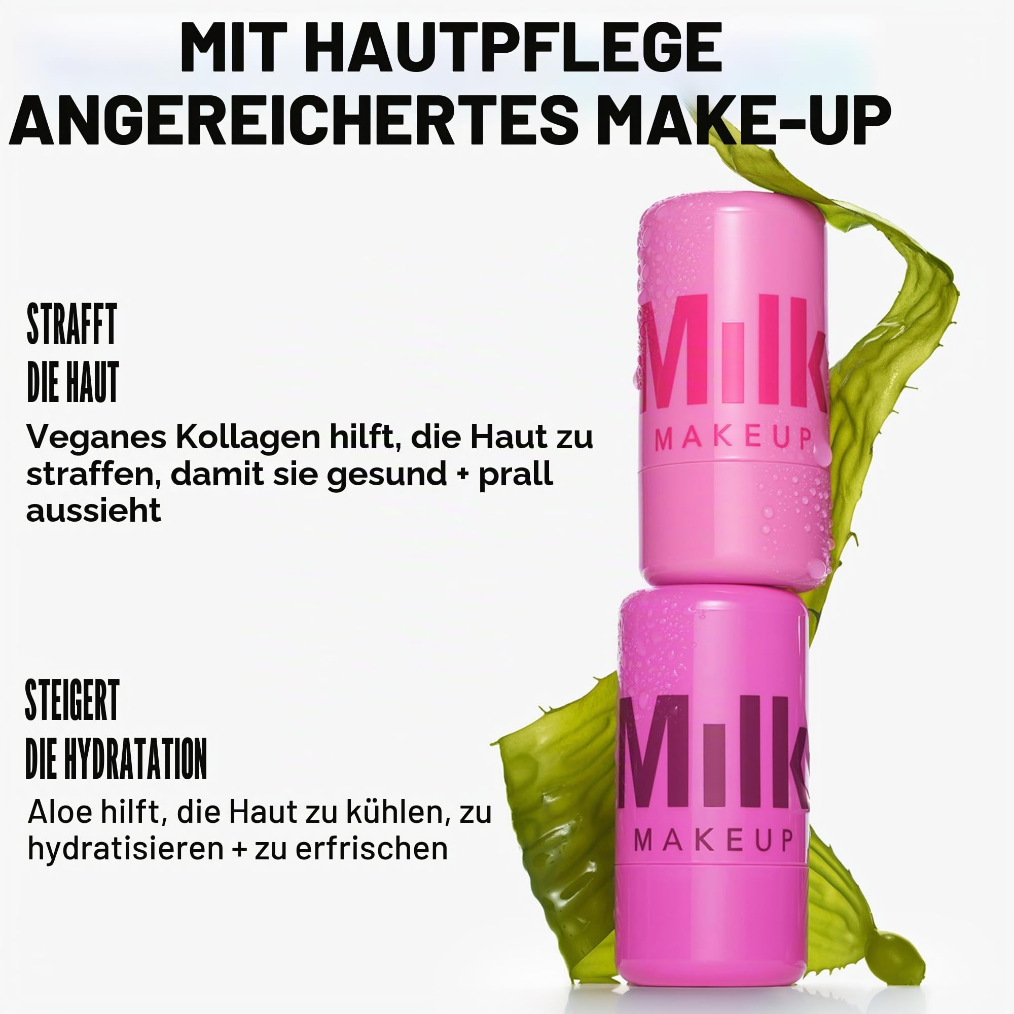 Milk Makeup Cooling Water Burst Gel Coloration Mohn 0.17 oz Transparent Lippen- und Wangenfarbe auf Wasserbasis modulierbar