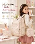 Sac à dos Bow 3 Ensemble de pièces pour les filles, sac à dos scolaire de grande capacité avec paillettes réglables, sac de carnet Coquette mignon
