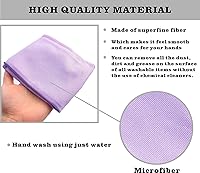 Vista 2 de Paño de limpieza de ventanas. Paño de limpieza de vidrio, sin rayas y arañazos. Púrpura 1 paquete