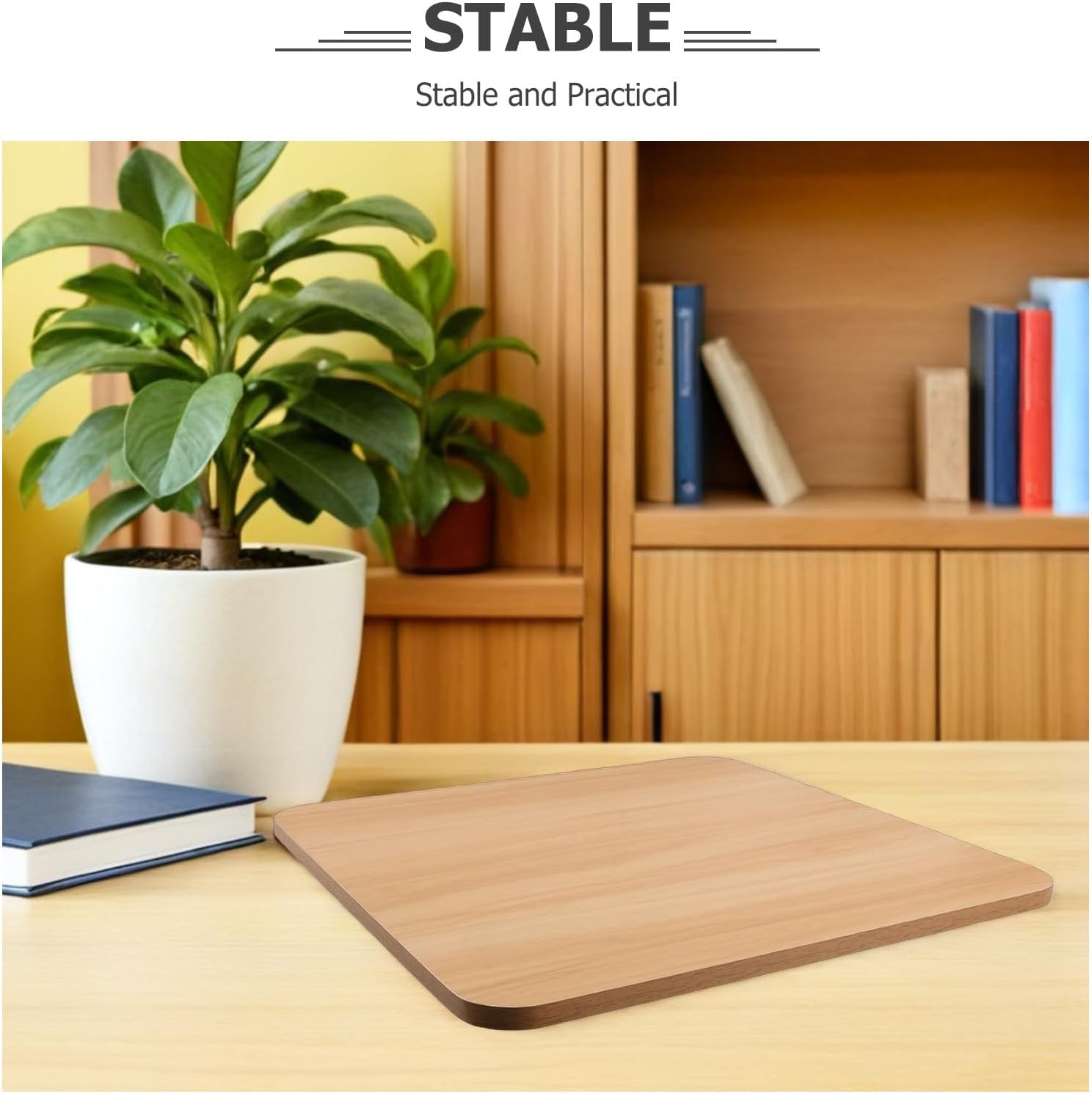 YARNOW Multi-use Square Table Top Countertop for Home and Commercial Use, Waterproof and Easy to Clean Density Board Surface, for Restaurant and Office Spaces