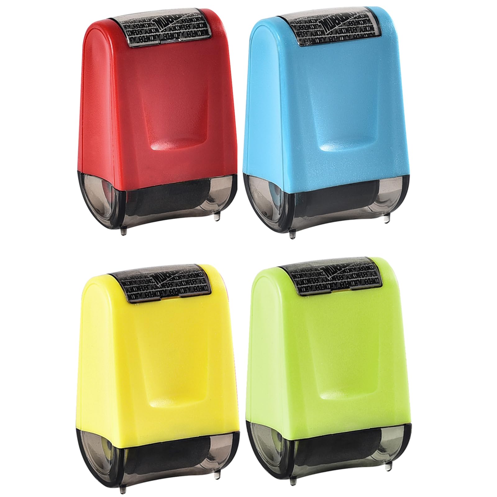 4 x Address Blocker Stamps, Roll Stamp for Protection Against Identity Theft, Information Blocker, Security Stamp, Security of Personal Data, Data Defender