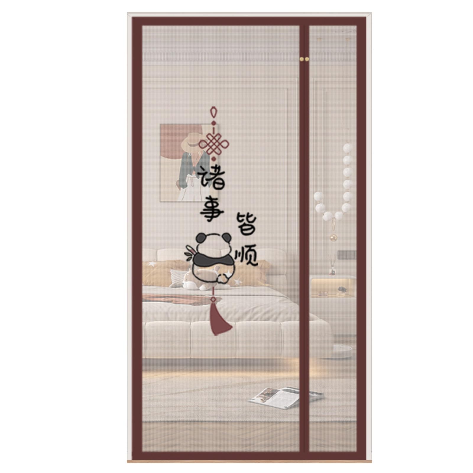 Rideau moustiquaire magnétique 100x210 cm pour porte en maille résistante