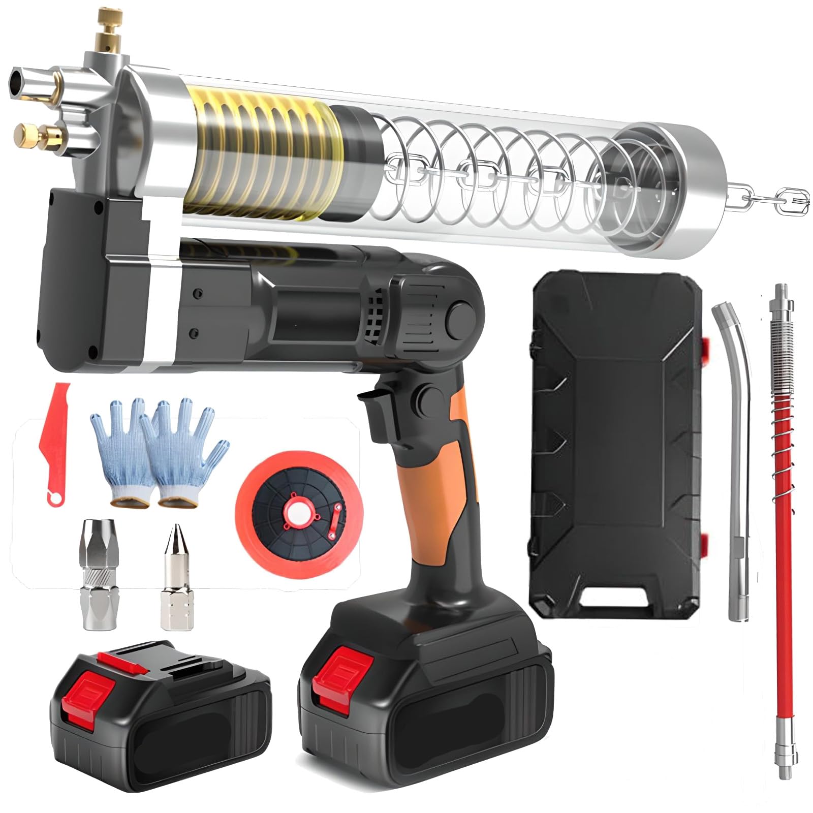 Pistolet à graisse électrique pour débloquer les graisseurs grippés de 600 cm3 sans effort