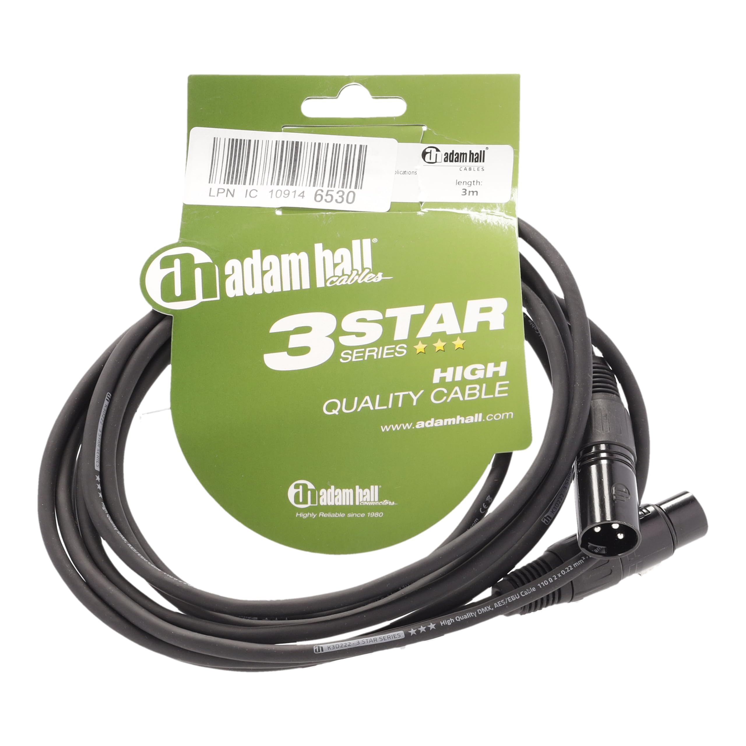 Adam Hall Cables 3 Star BFV 0300 Balanced Cable 4 thumbnail image