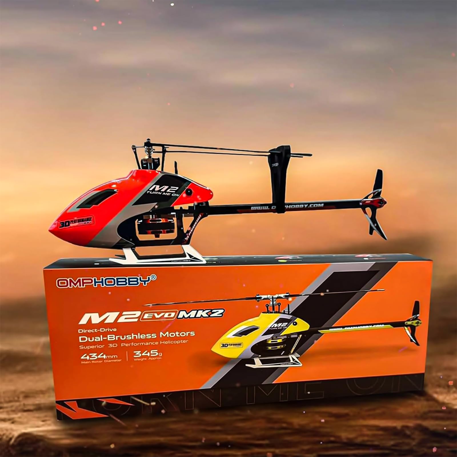 OMPHOBBY M2EVOMK2 OMPHOBBY M2 EVO MK2 RC Helicopter - 6 Channel