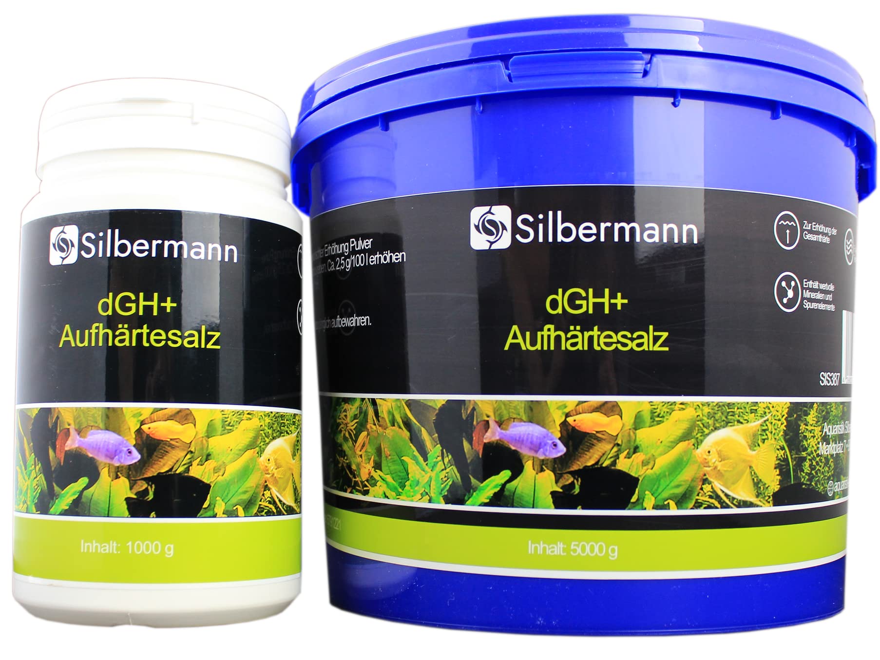Silbermann GH Plus Water Hardener DGH Hardening Salt Increase Total Hardness in Aquarium or Garden Pond (1000 ml)