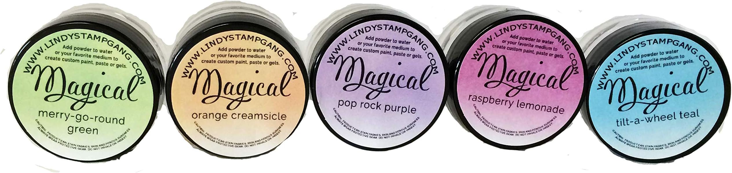 Lindy's Stamp Gang Magical Flat Set, 0.25-Ounce, Under The Boardwalk, 5-Pack