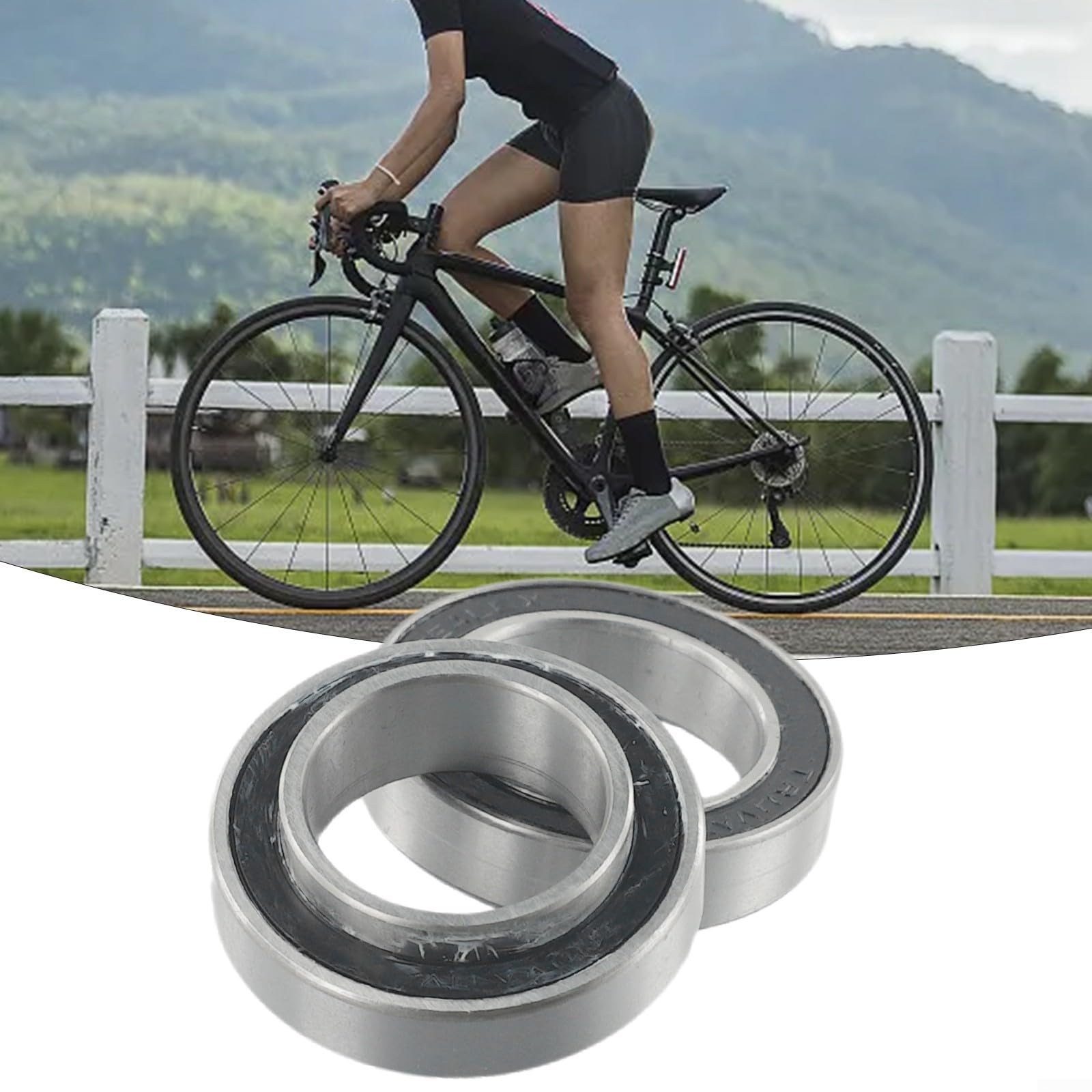 Movimento centrale per bicicletta, 2 pezzi, movimento centrale MR22237 e MR2437H8-2RS, per SRAM per GXP, acciaio