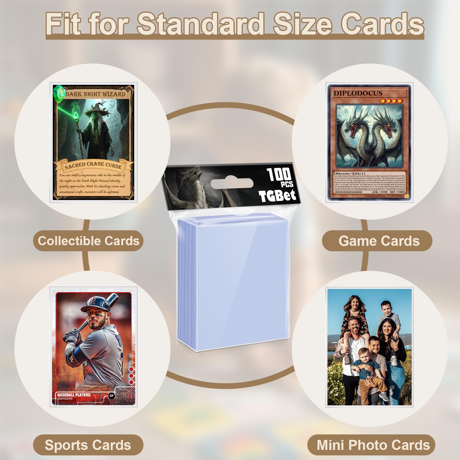 Amazon.com: 10000 Count MTG Card Sleeves Top Loaders for Trading Cards,  Clear Baseball Card Sleeve, Soft Penny Card Sleeves Protectors Fits MTG  Cards, Sports Cards, Game Cards : Toys & Games