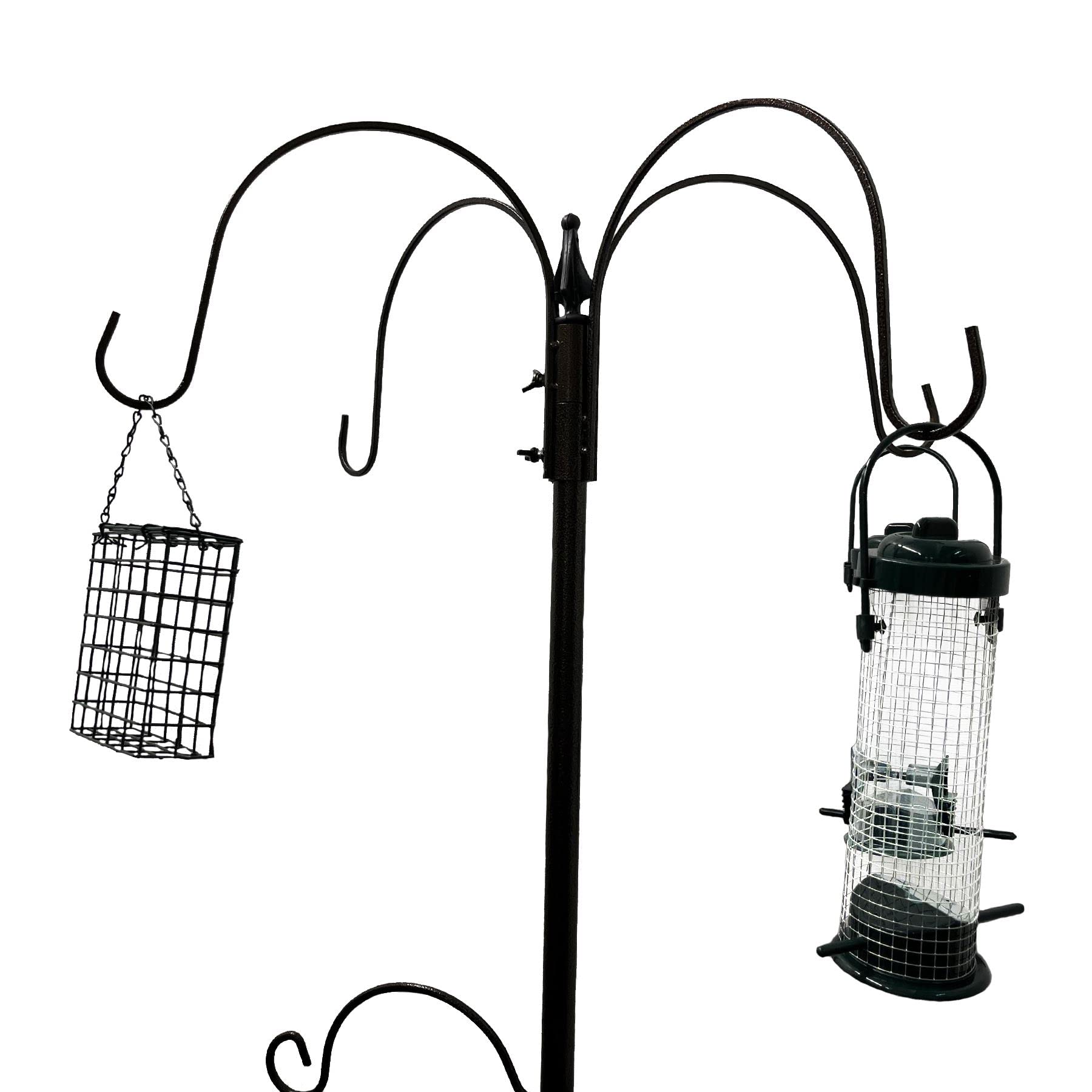 Supporto per mangiatoia per uccelli selvatici da giardino all'aperto con mangiatoie appese da bagno